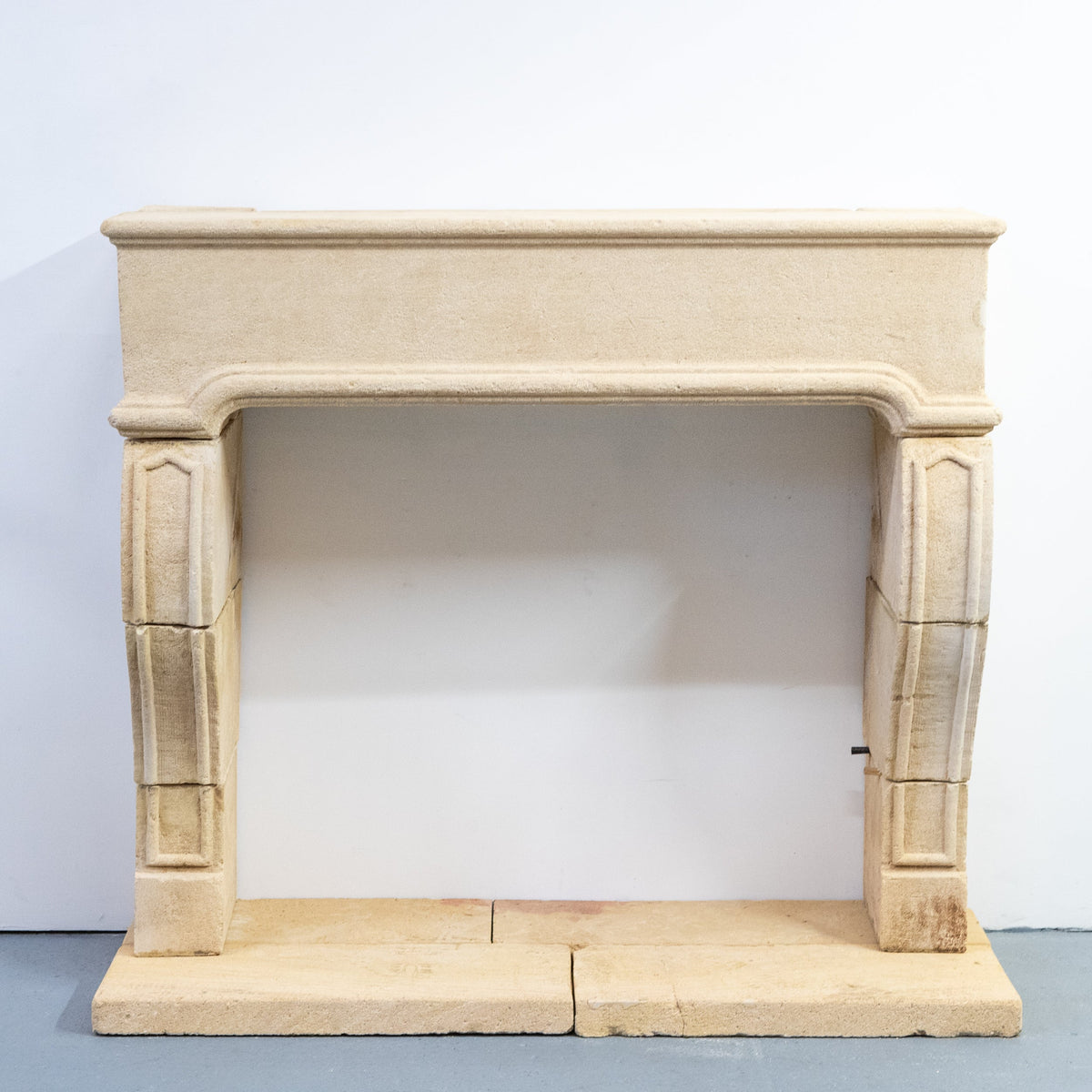 Reclaimed French Provincial Architectural Stone Surround &amp; Hearth | The Architectural Forum