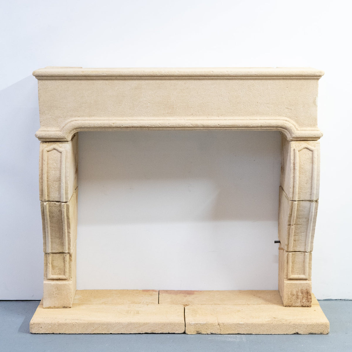 Reclaimed French Provincial Architectural Stone Surround &amp; Hearth | The Architectural Forum