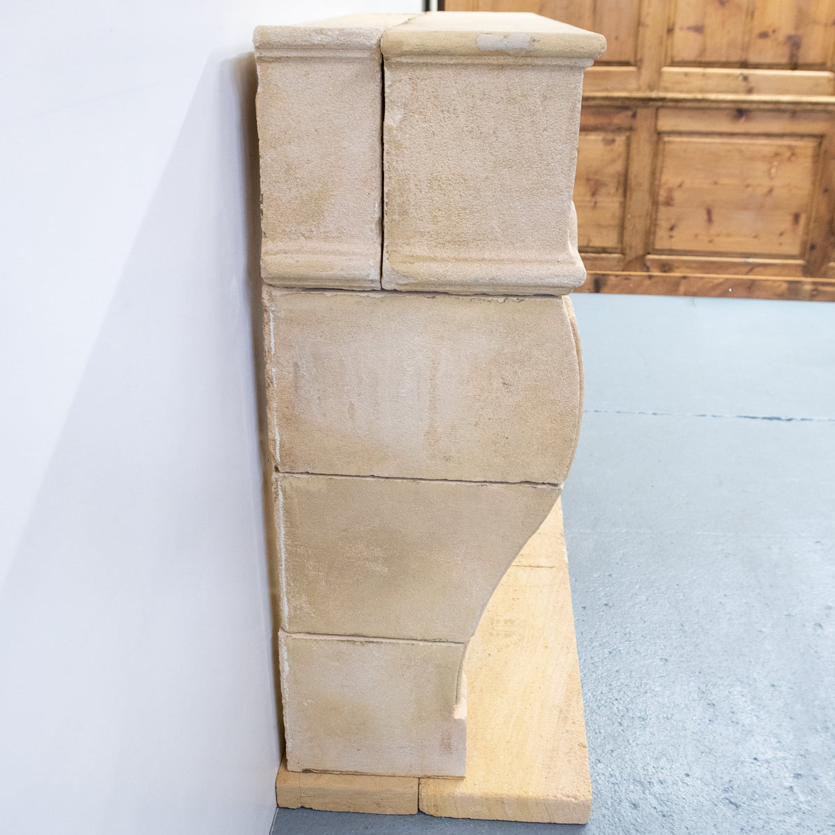 Reclaimed French Provincial Architectural Stone Surround &amp; Hearth | The Architectural Forum