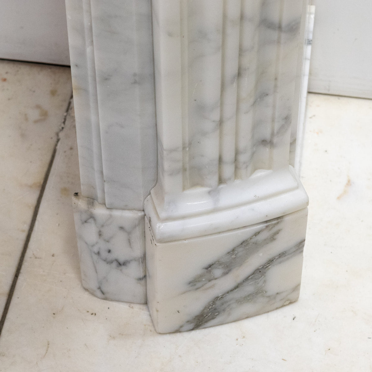 Antique 19th Century Arabescato Marble Louis XVI Style Fireplace Surround | The Architectural Forum