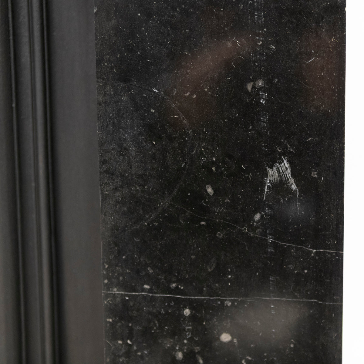 Antique Georgian Belgian Black Marble Fire Surround &amp; Insert