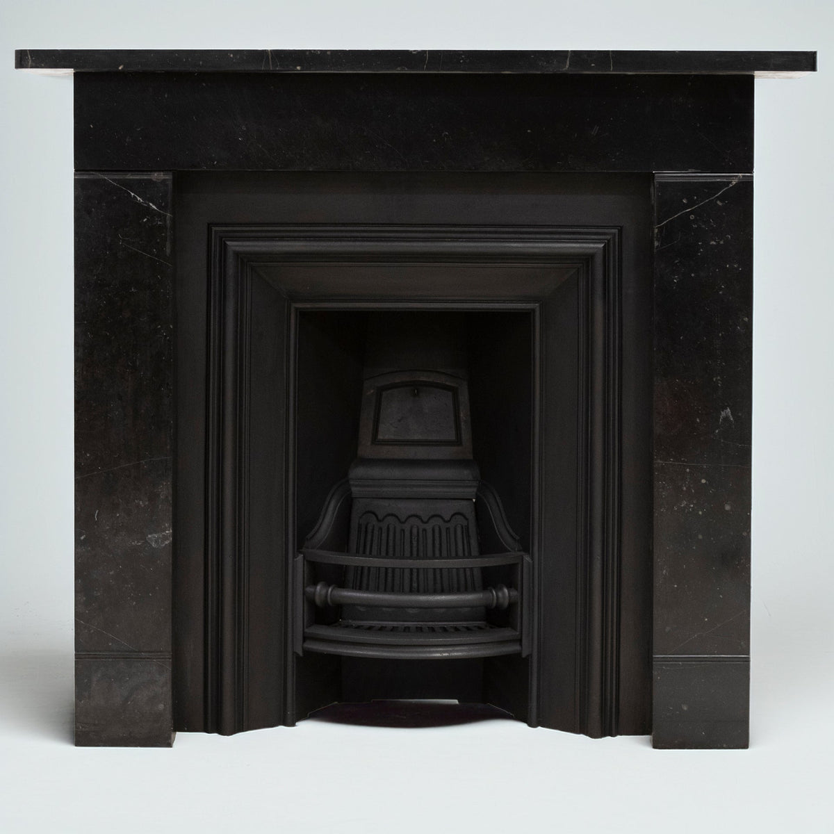 Antique Georgian Belgian Black Marble Fire Surround &amp; Insert | The Architectural Forum