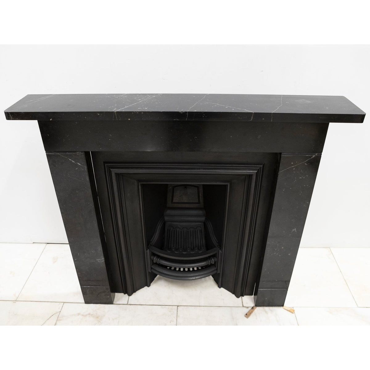 Antique Georgian Belgian Black Marble Fire Surround &amp; Insert | The Architectural Forum