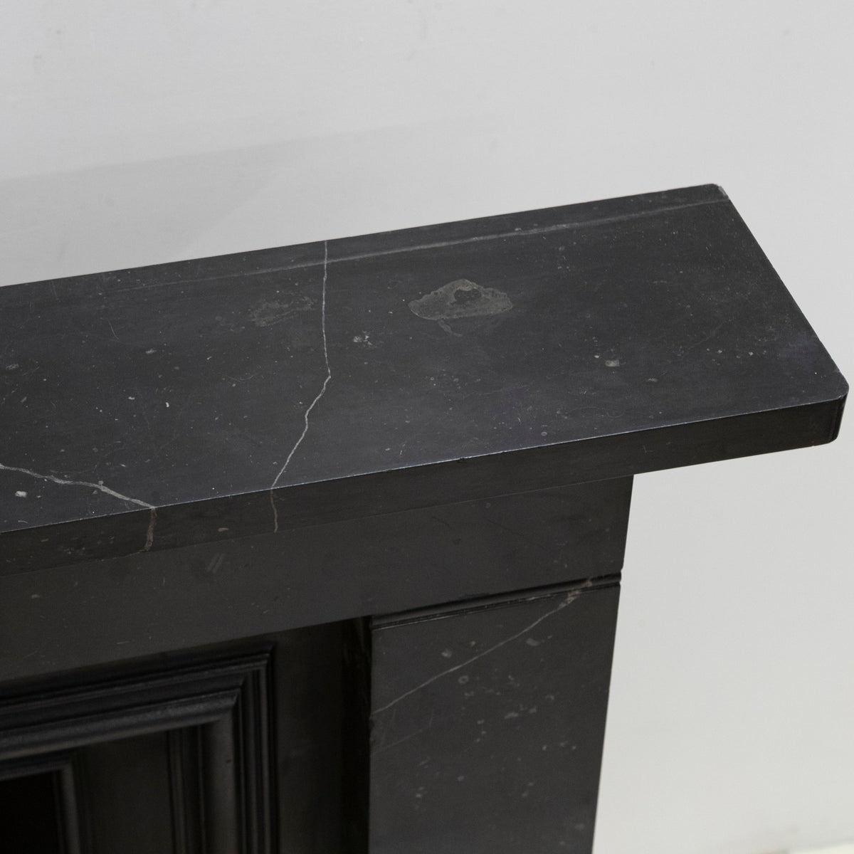Antique Georgian Belgian Black Marble Fire Surround &amp; Insert