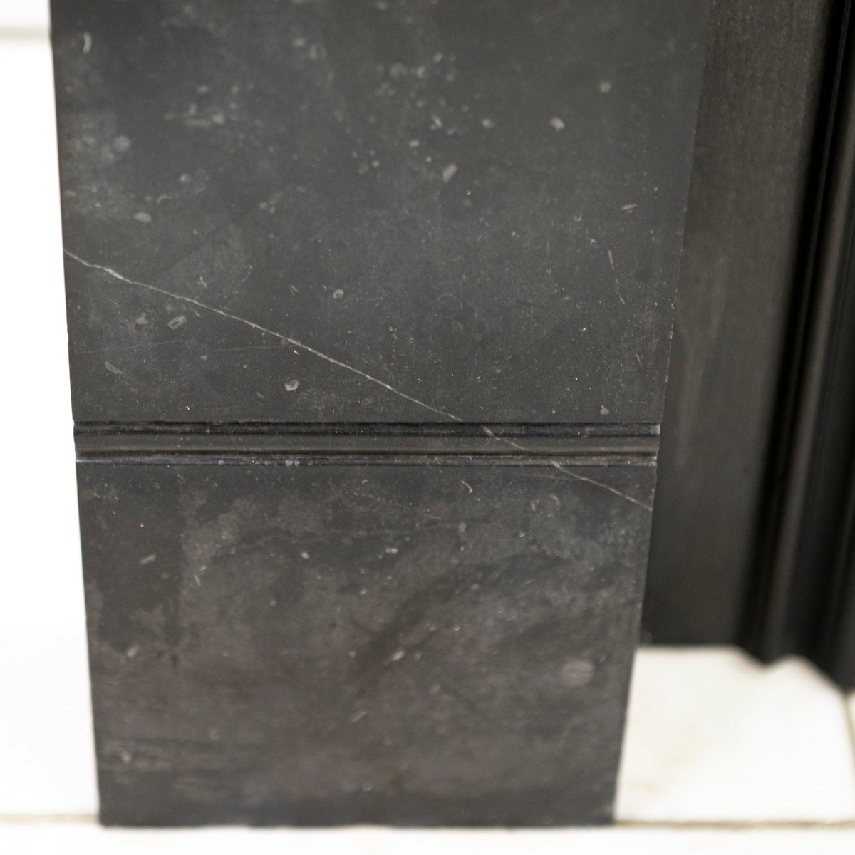 Antique Georgian Belgian Black Marble Fire Surround &amp; Insert
