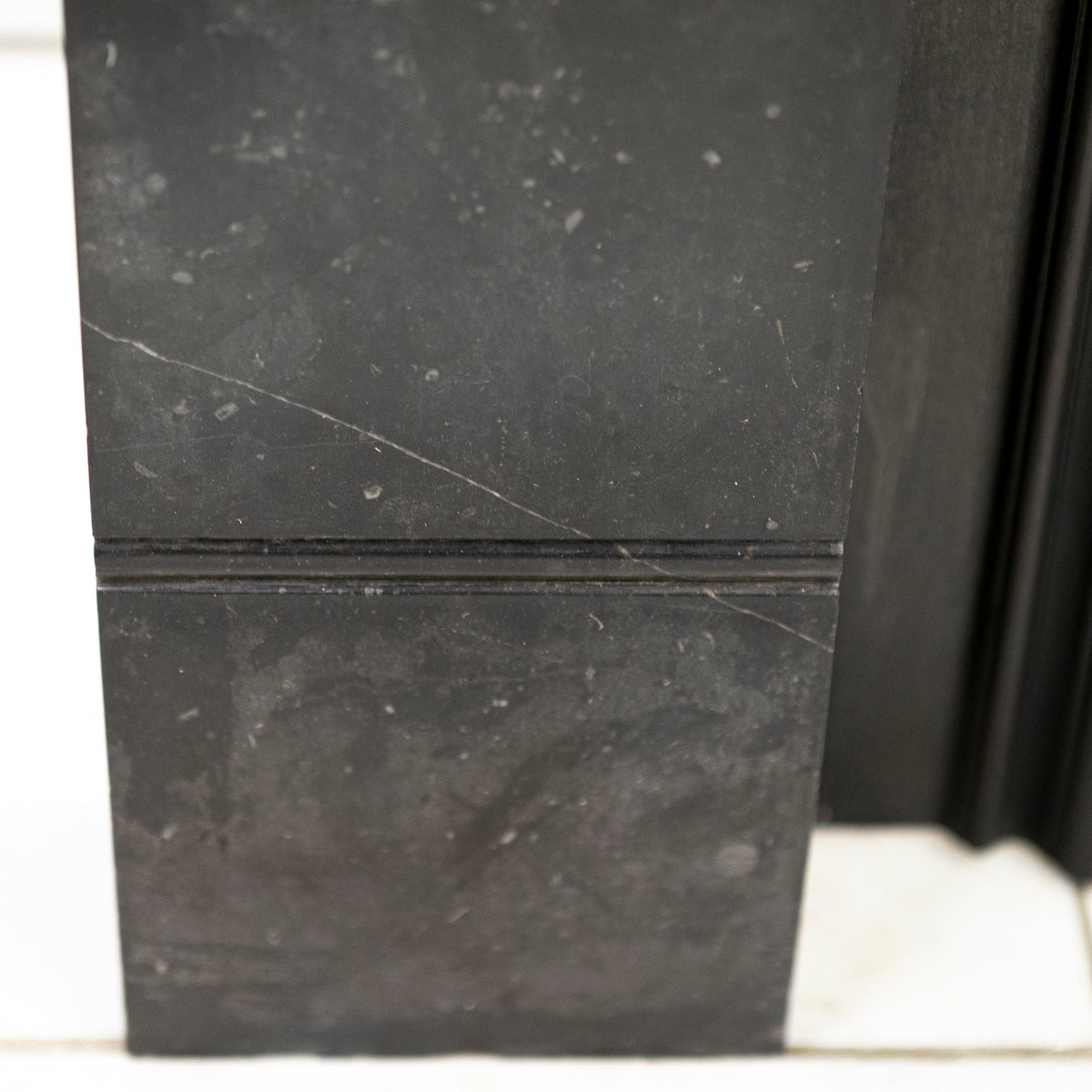 Antique Georgian Belgian Black Marble Fire Surround &amp; Insert | The Architectural Forum