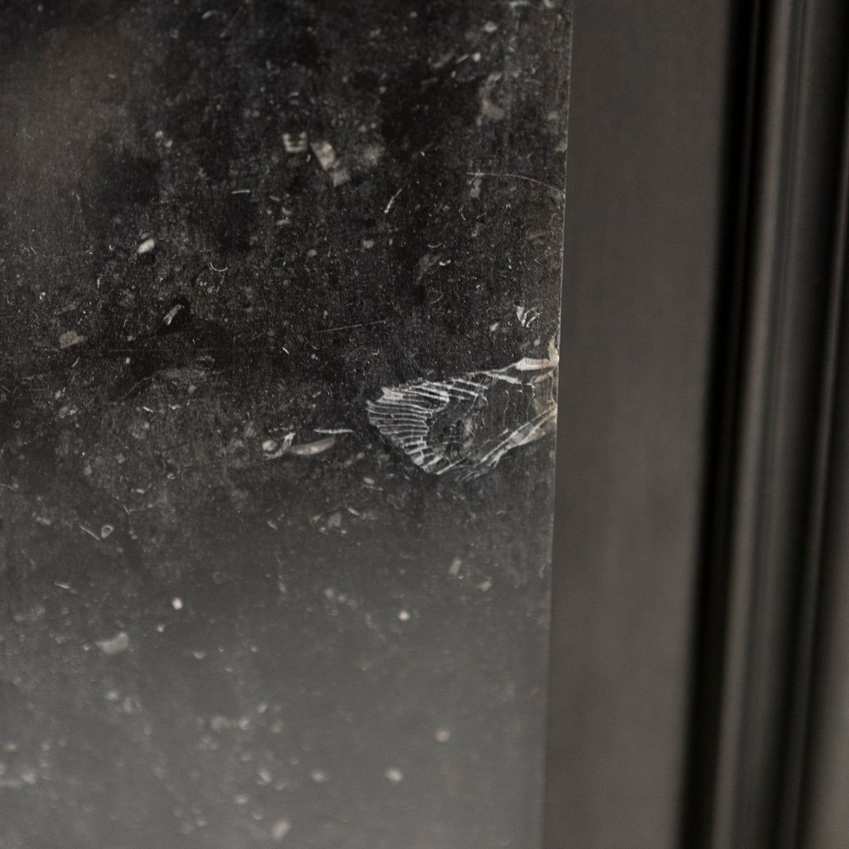 Antique Georgian Belgian Black Marble Fire Surround &amp; Insert