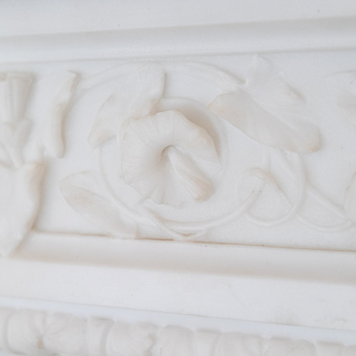 Monumental Antique Statuary Marble Carved Chimneypiece | The Architectural Forum