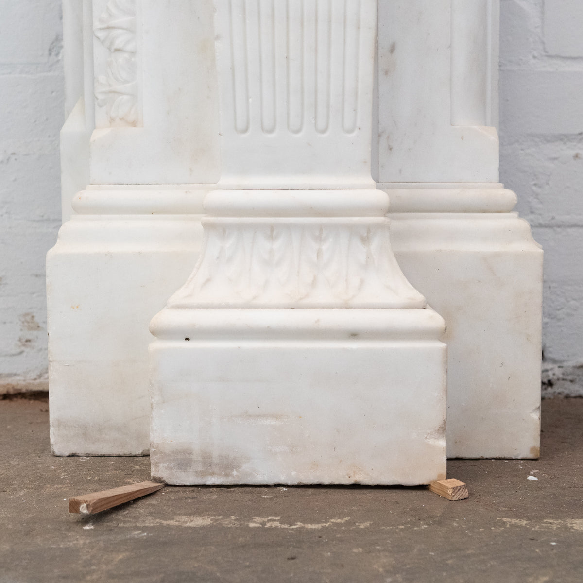 Monumental Antique Statuary Marble Carved Chimneypiece | The Architectural Forum