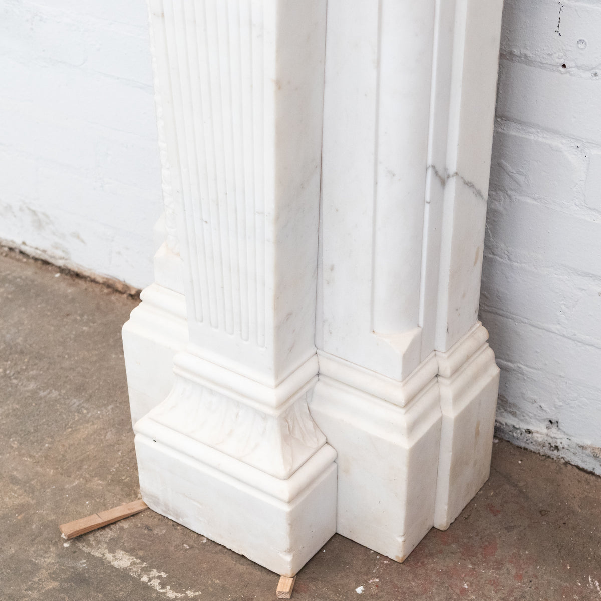 Monumental Antique Statuary Marble Carved Chimneypiece | The Architectural Forum