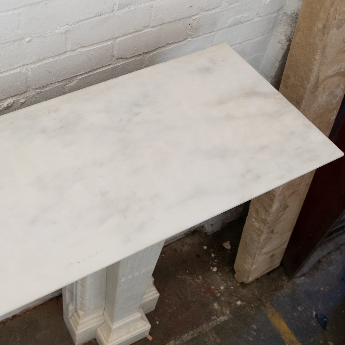 Monumental Antique Statuary Marble Carved Chimneypiece | The Architectural Forum