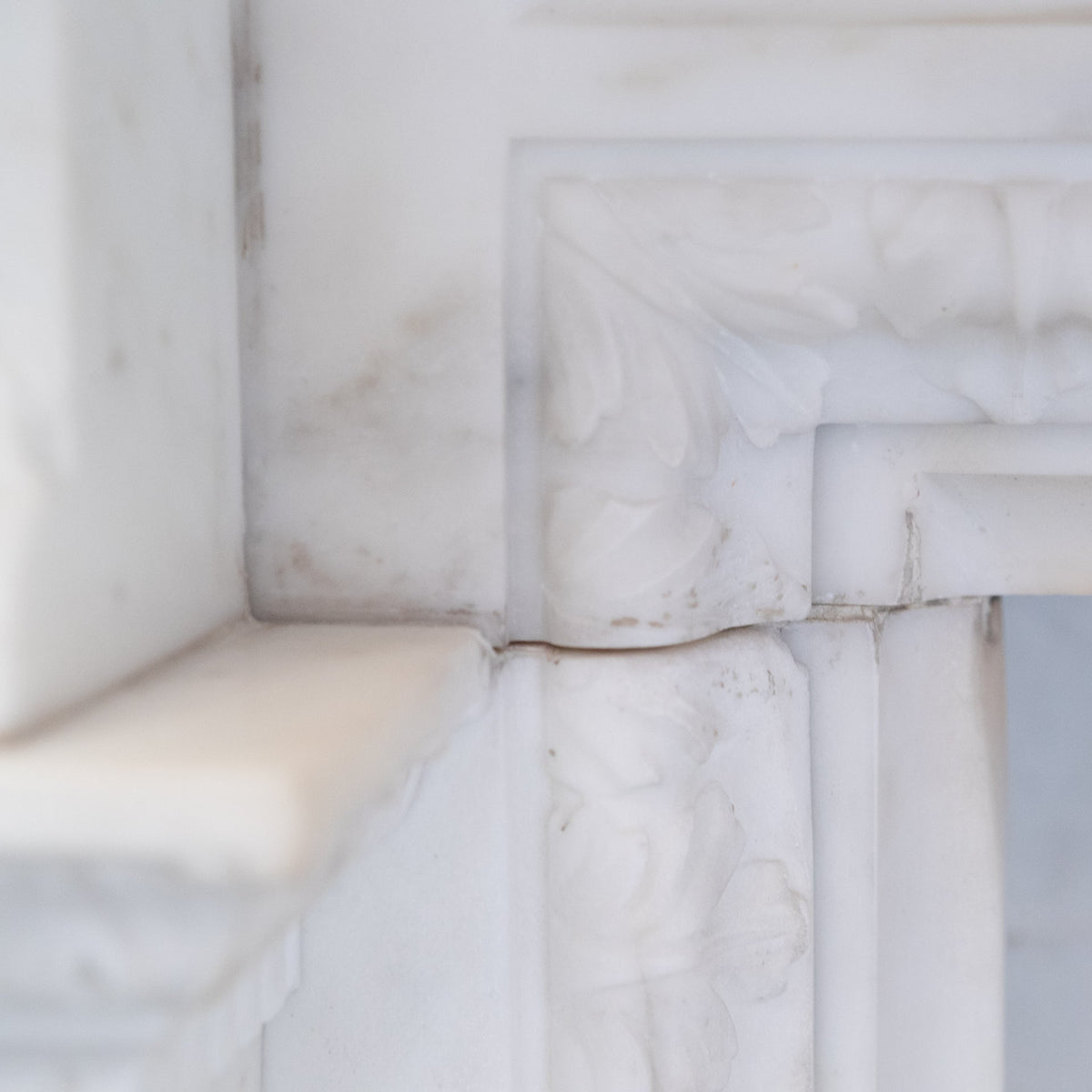 Monumental Antique Statuary Marble Carved Chimneypiece | The Architectural Forum