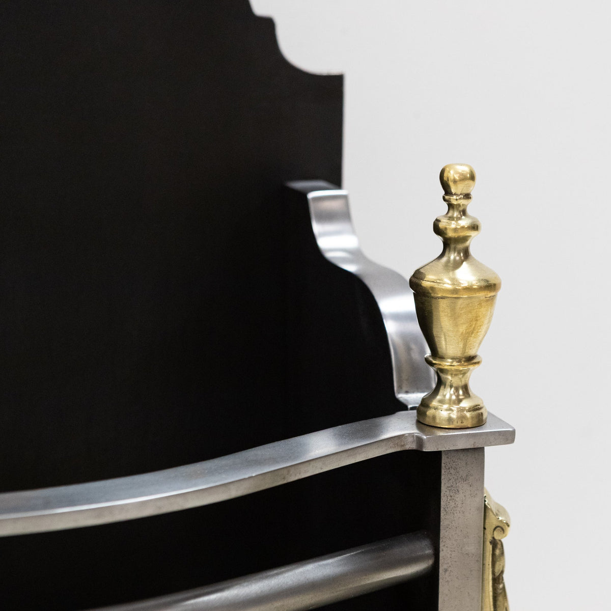 Reclaimed Georgian Style Fire Basket with Brass Finials | The Architectural Forum