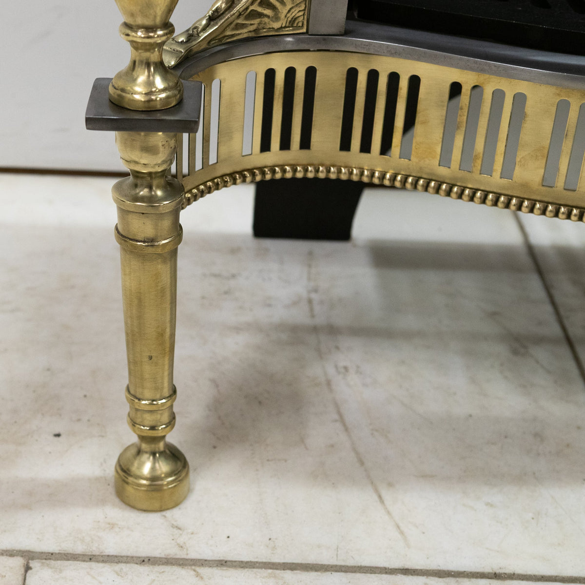 Reclaimed Georgian Style Fire Basket with Brass Finials | The Architectural Forum