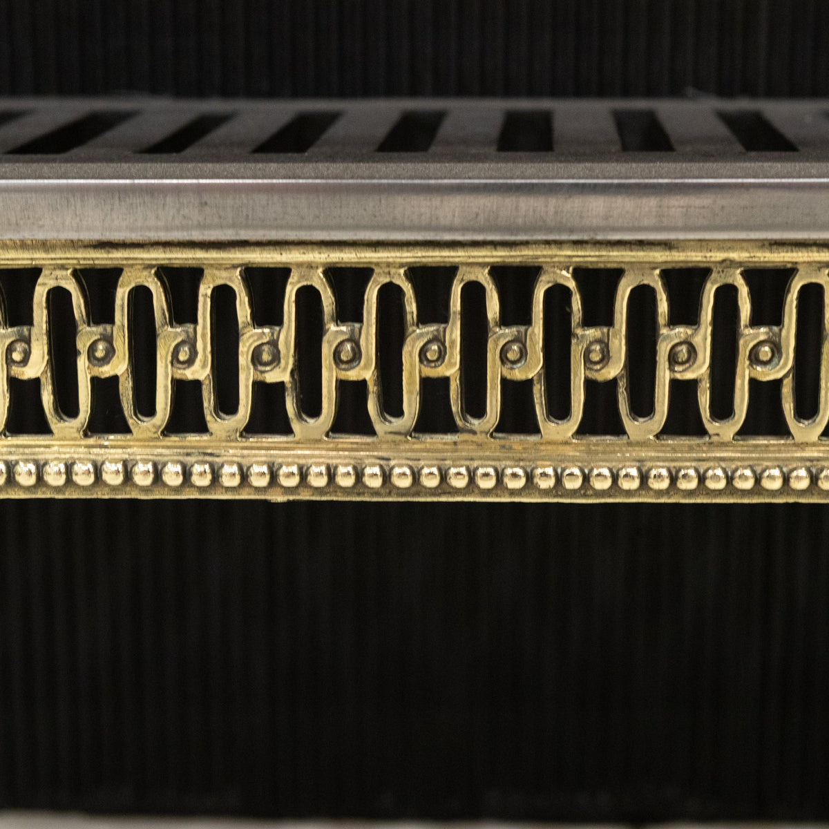 Early 20th Century Regency Style Fire Basket With Brass Finials | Bratt Colbran