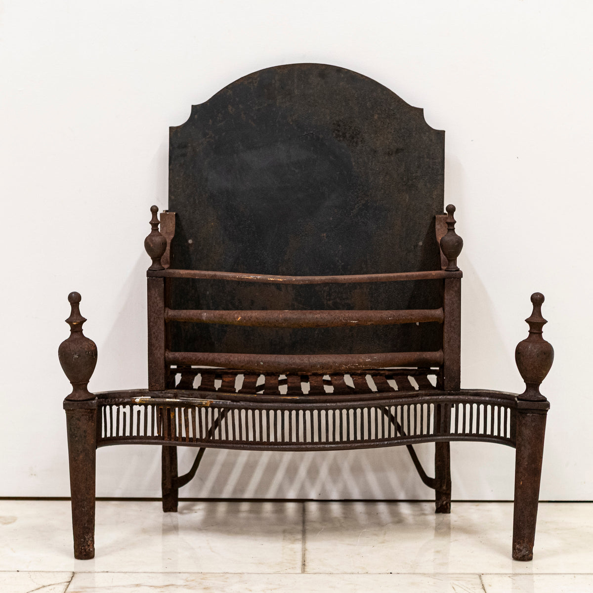 Antique Georgian Fire Basket | 18th Century Adam's Style Fire Grate | The Architectural Forum