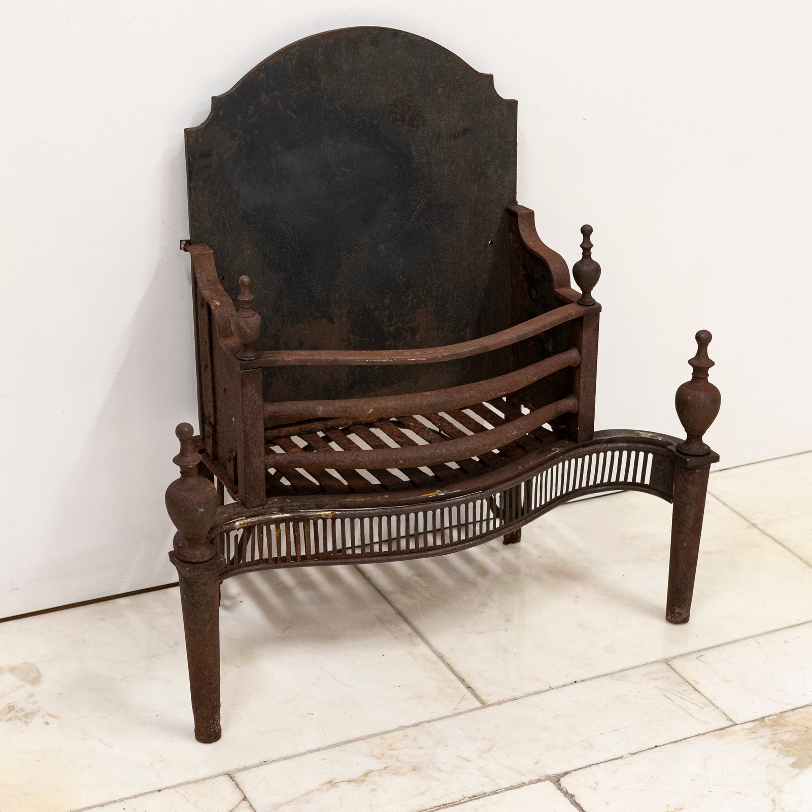 Antique Georgian Fire Basket | 18th Century Adam's Style Fire Grate | The Architectural Forum