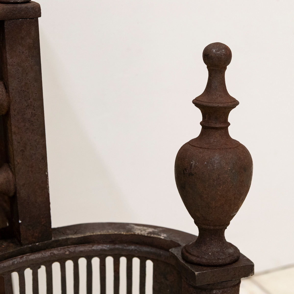 Antique Georgian Fire Basket | 18th Century Adam's Style Fire Grate | The Architectural Forum