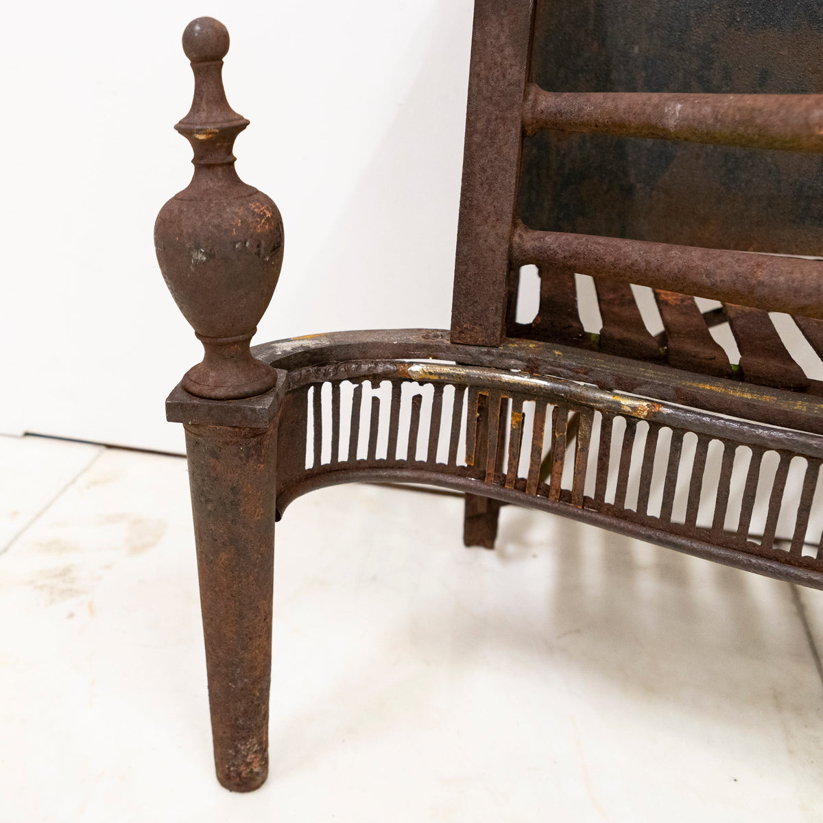 Antique Georgian Fire Basket | 18th Century Adam's Style Fire Grate | The Architectural Forum