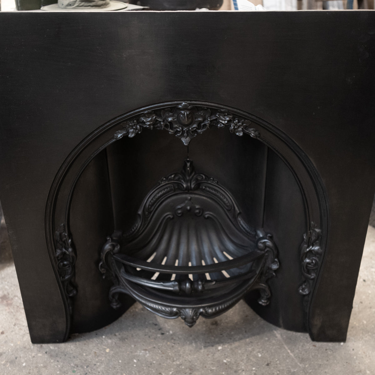 Ornate reclaimed Victorian Style Cast Iron Insert | Pair Available | The Architectural Forum