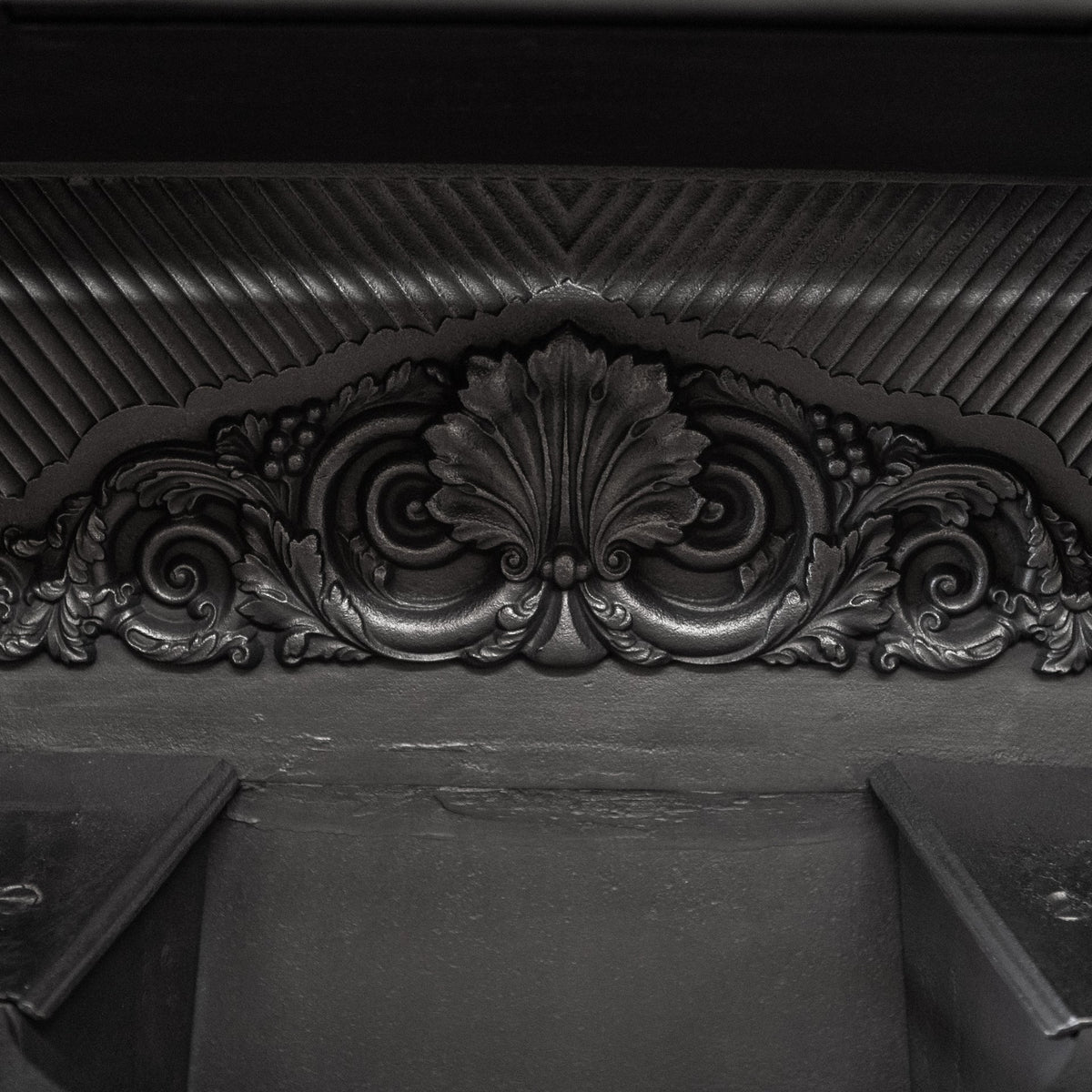Antique Ornate Georgian Style Cast Iron Fireplace Insert | The Architectural Forum