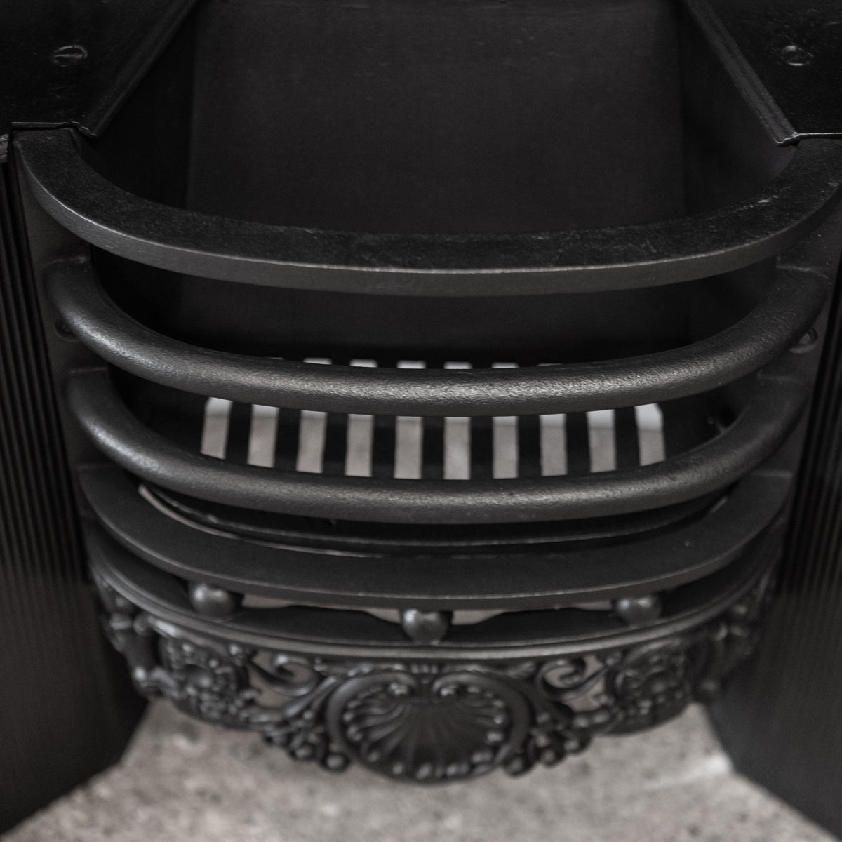 Antique Ornate Georgian Style Cast Iron Fireplace Insert | The Architectural Forum