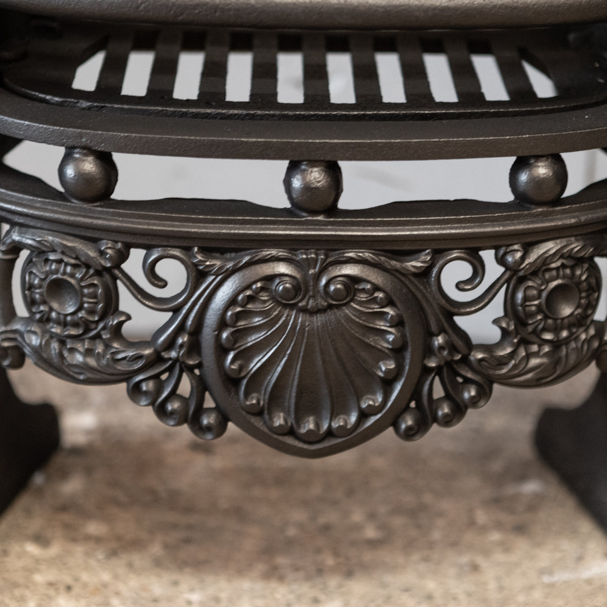 Antique Ornate Georgian Style Cast Iron Fireplace Insert | The Architectural Forum
