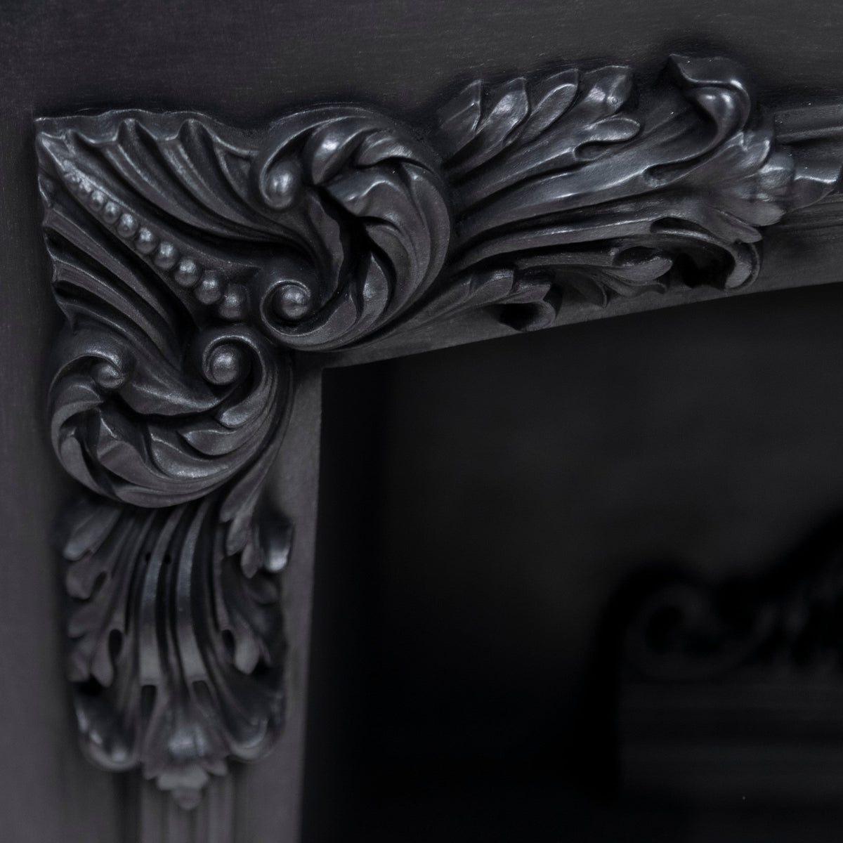 Antique Ornate Georgian Cast Iron Fireplace Insert | Register Grate | The Architectural Forum