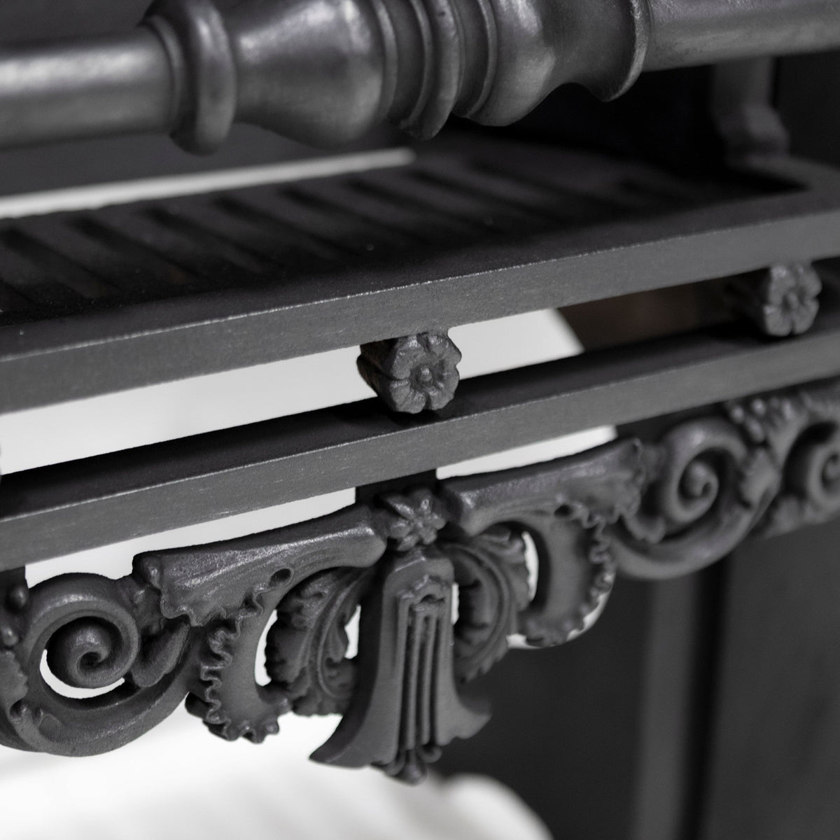 Antique Ornate Georgian Cast Iron Fireplace Insert | Register Grate | The Architectural Forum