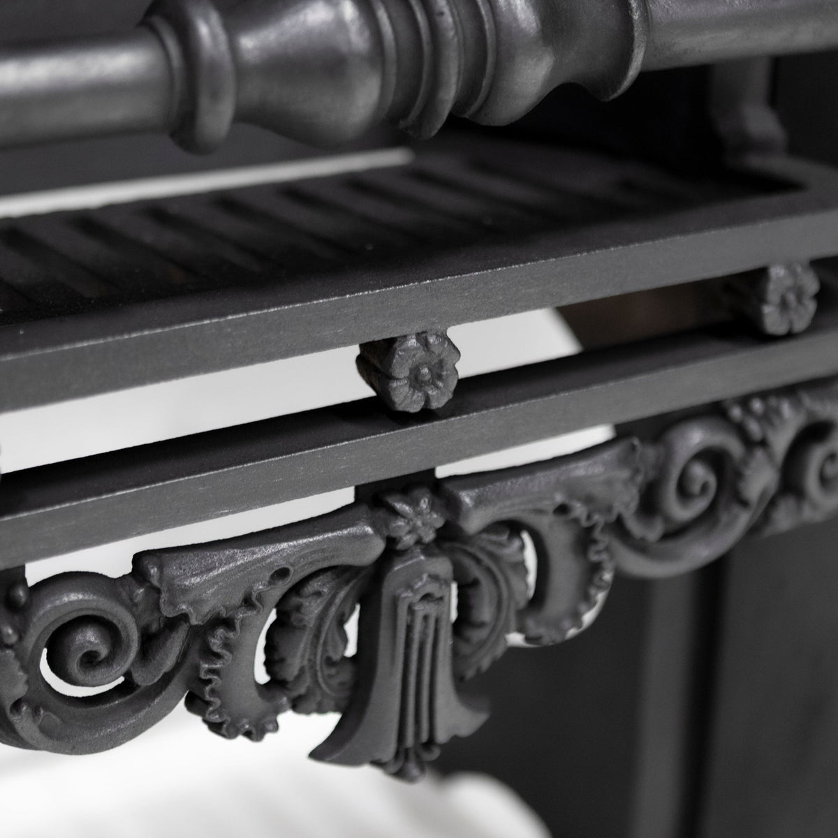 Antique Ornate Georgian Cast Iron Fireplace Insert | Register Grate | The Architectural Forum