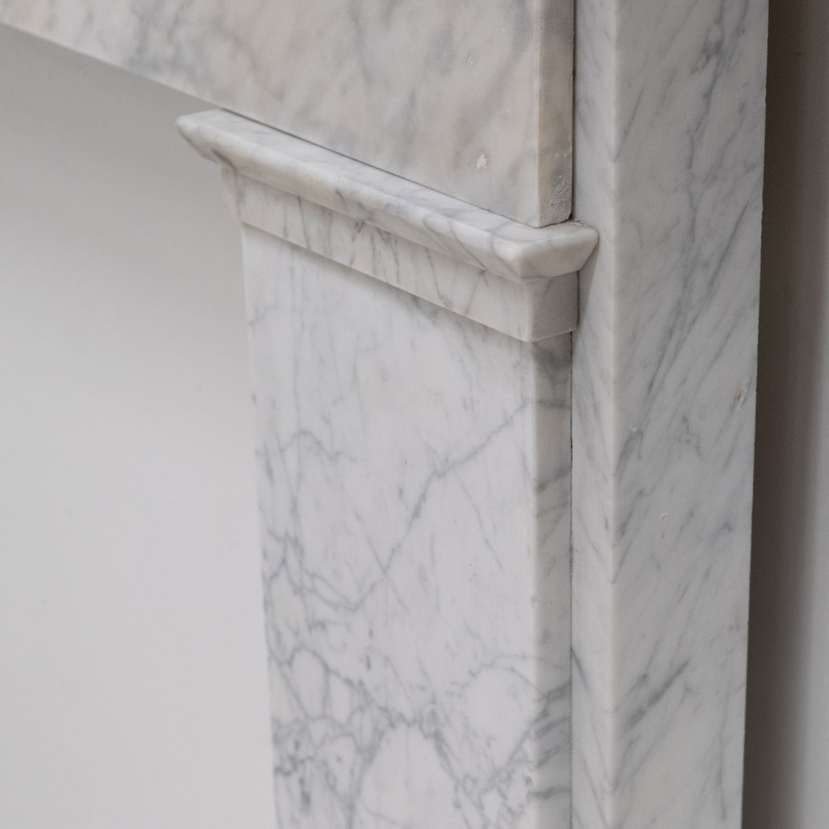 Antique Carrara Marble Late Georgian Fireplace Surround