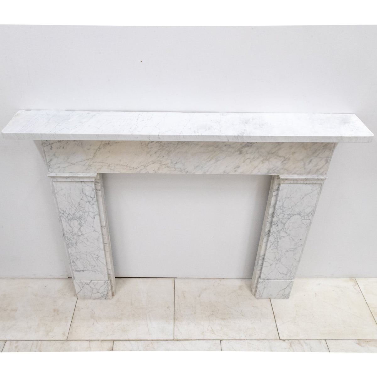Antique Carrara Marble Late Georgian Fireplace Surround