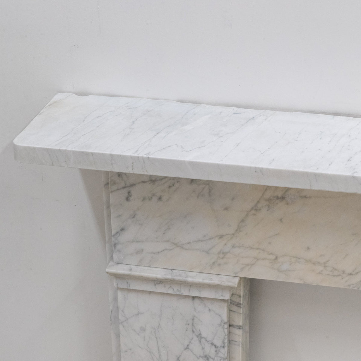 Antique Carrara Marble Late Georgian Fireplace Surround