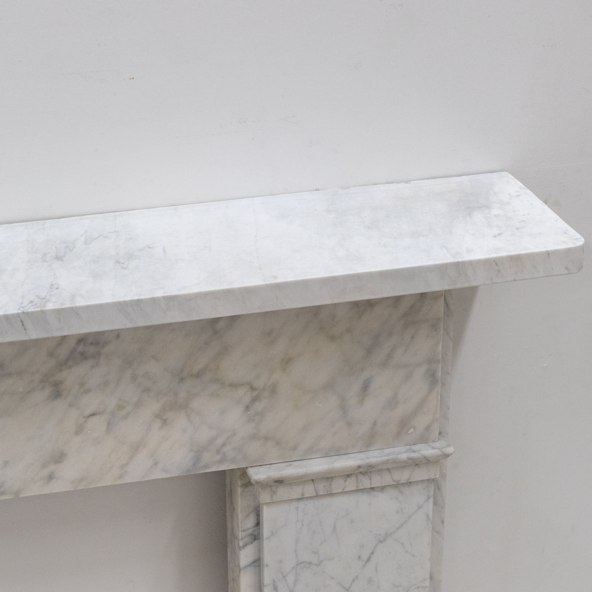 Antique Carrara Marble Late Georgian Fireplace Surround