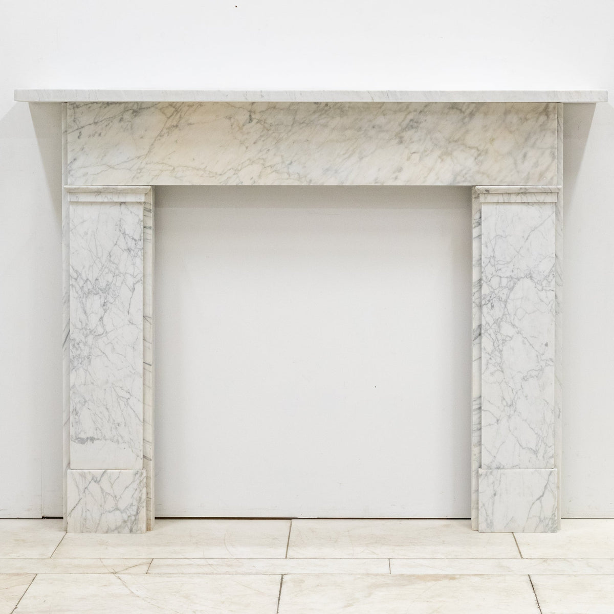 Antique Carrara Marble Late Georgian Fireplace Surround | The Architectural Forum