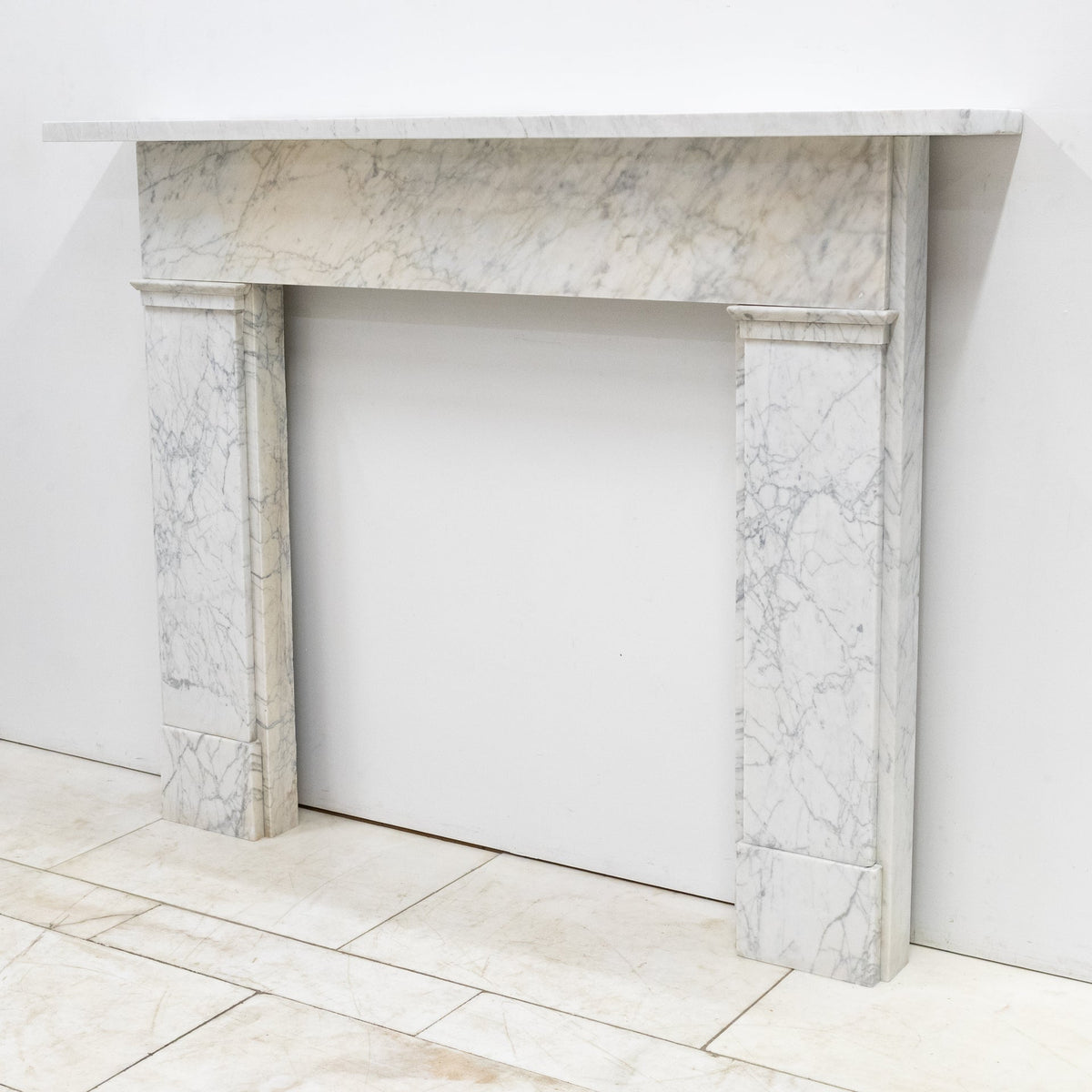 Antique Carrara Marble Late Georgian Fireplace Surround | The Architectural Forum
