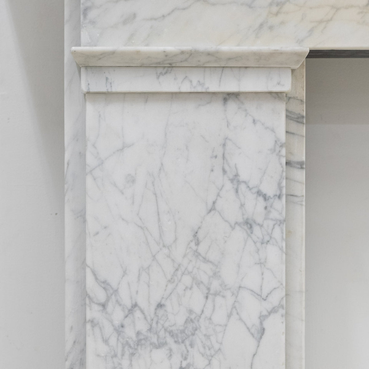 Antique Carrara Marble Late Georgian Fireplace Surround