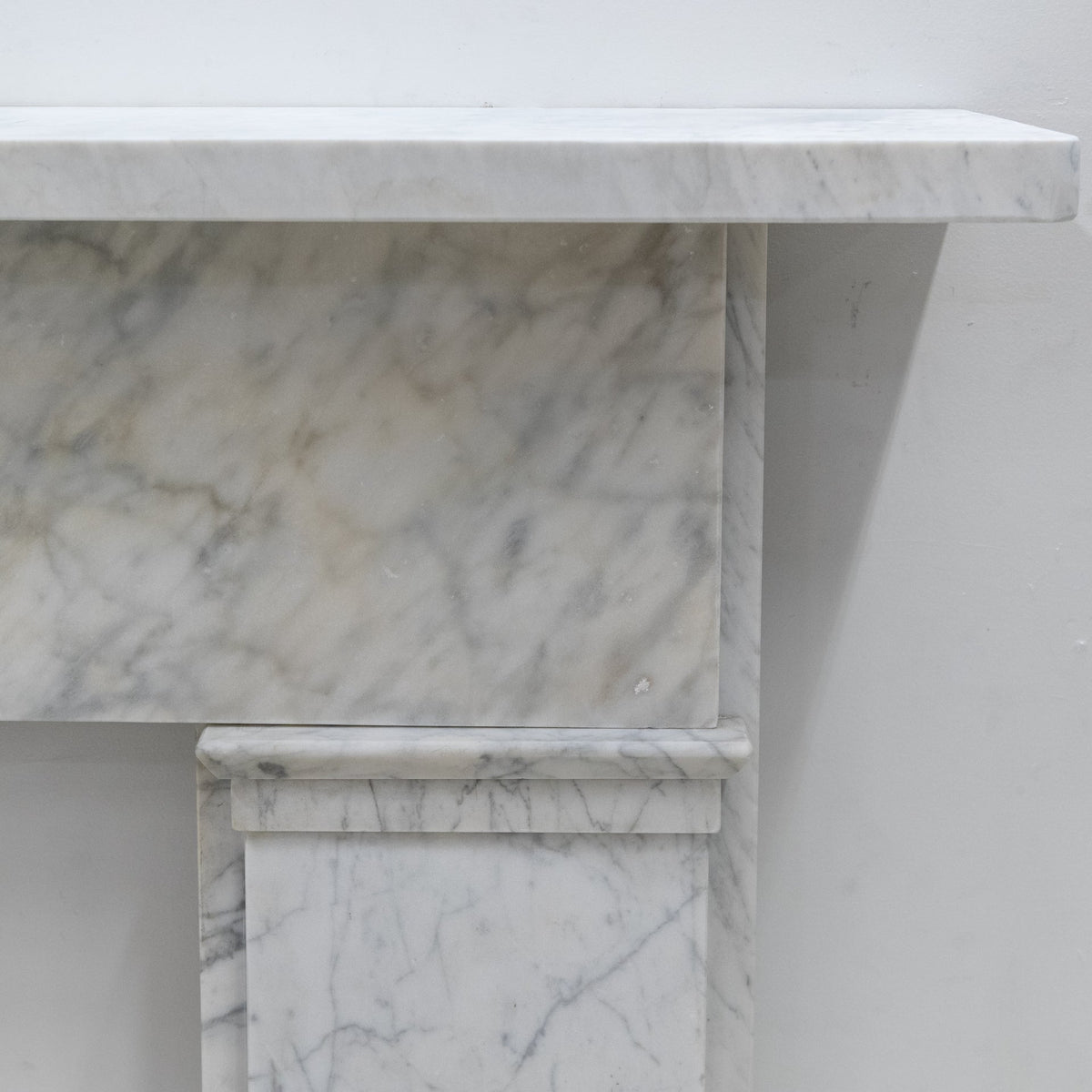 Antique Carrara Marble Late Georgian Fireplace Surround