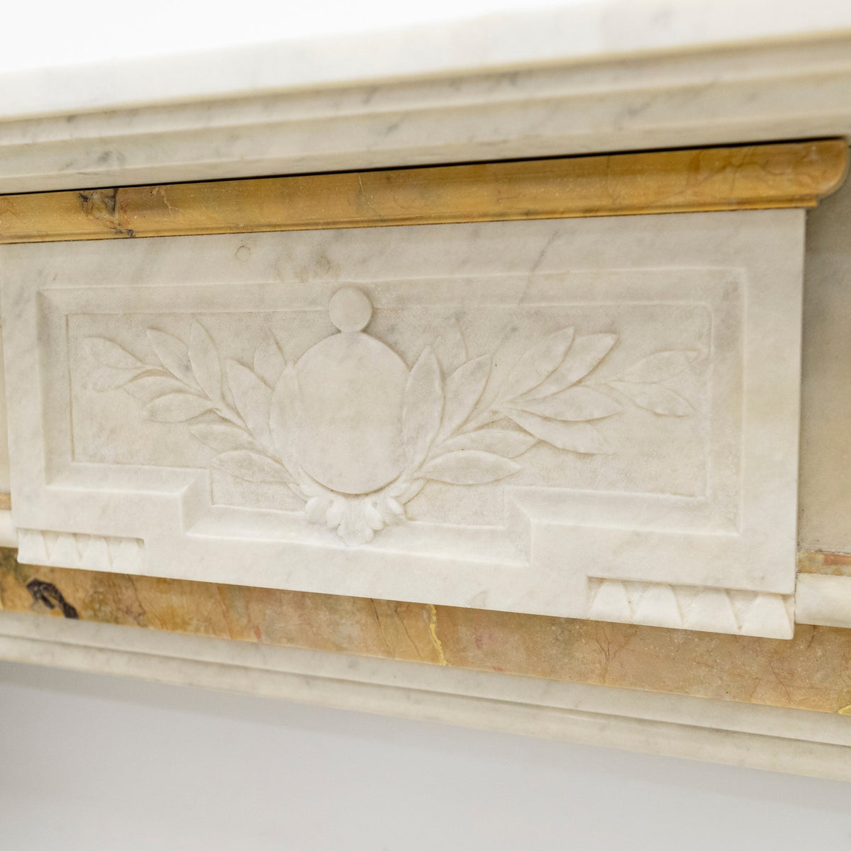 Antique Victorian Carrara Siena Marble Fireplace Surround | The Architectural Forum
