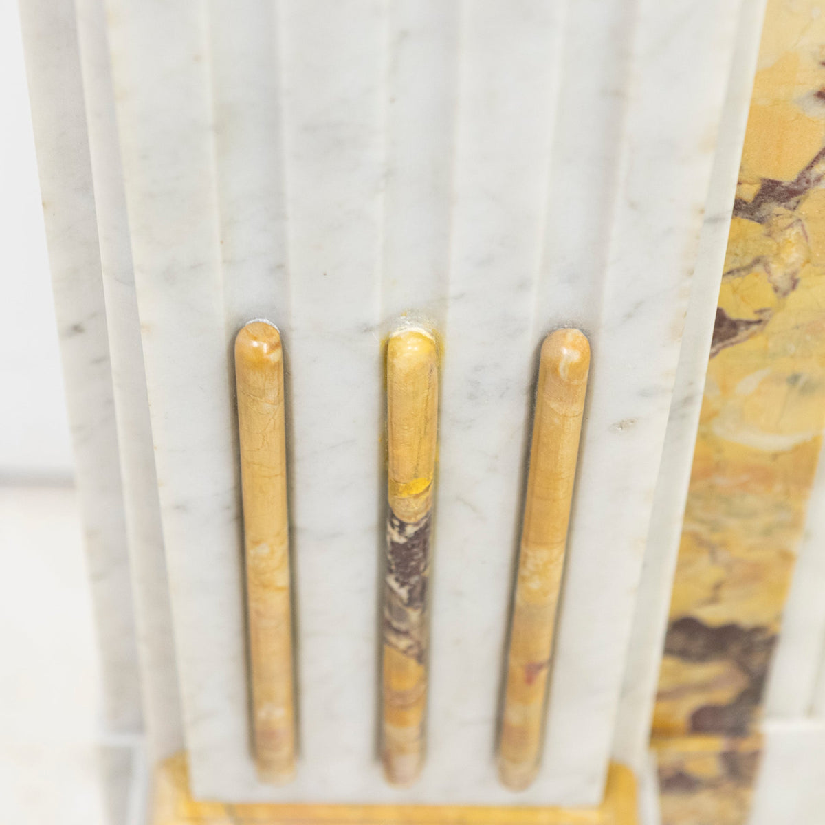 Antique Victorian Carrara Siena Marble Fireplace Surround | The Architectural Forum