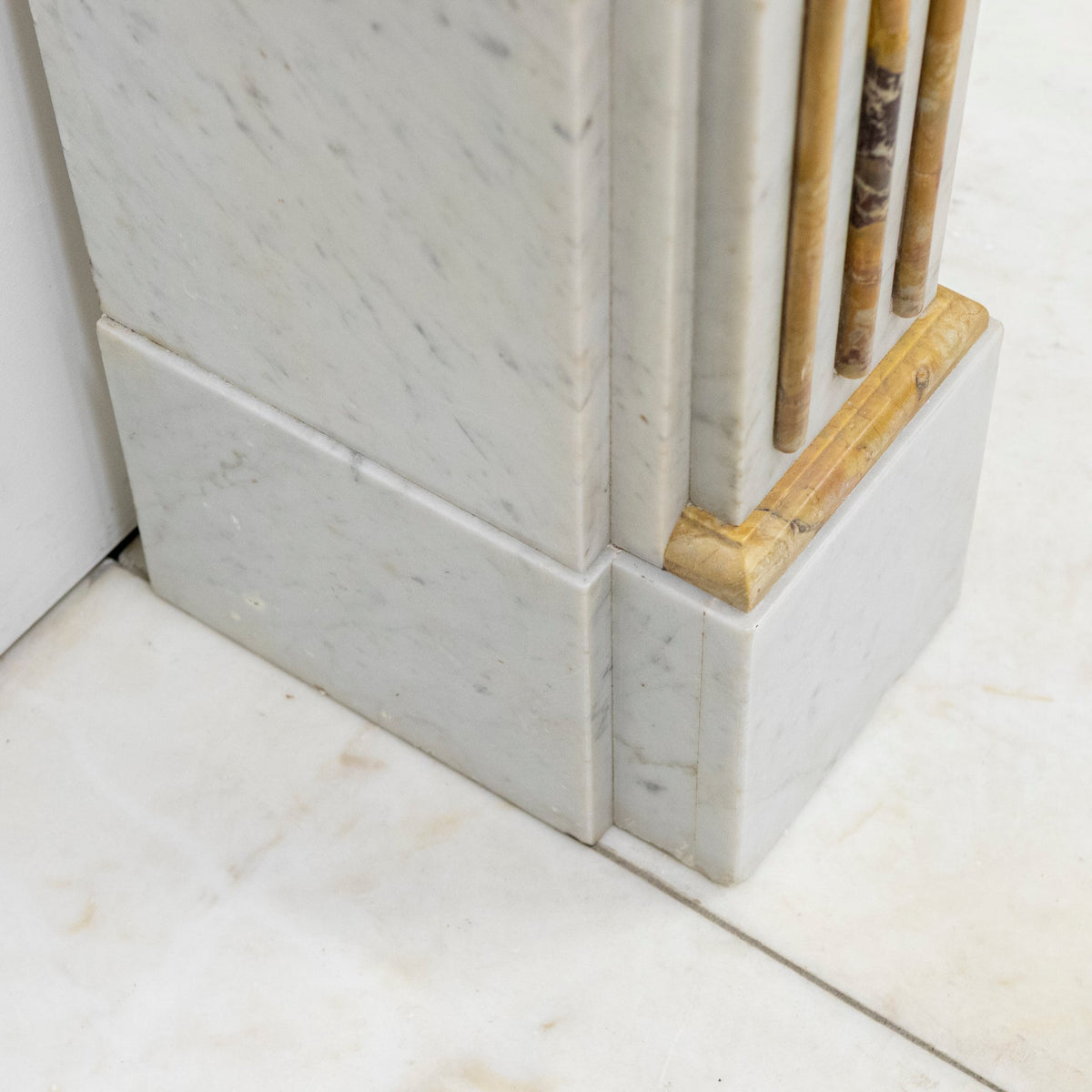 Antique Victorian Carrara Siena Marble Fireplace Surround | The Architectural Forum