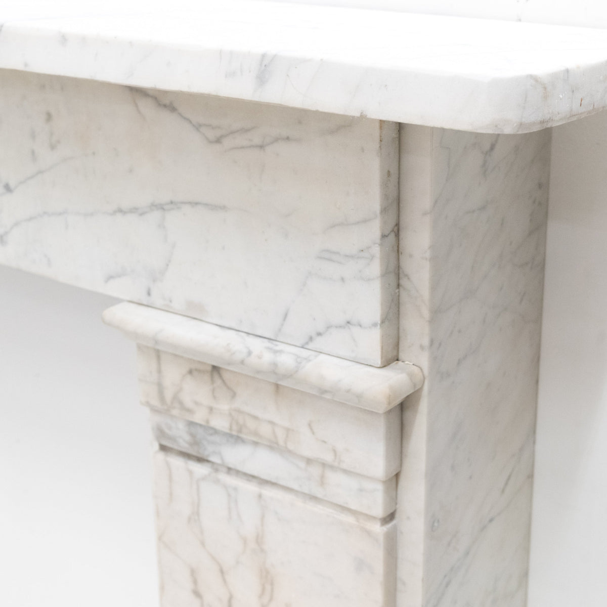 Antique Late Georgian Carrara Marble Fireplace Surround | The Architectural Forum