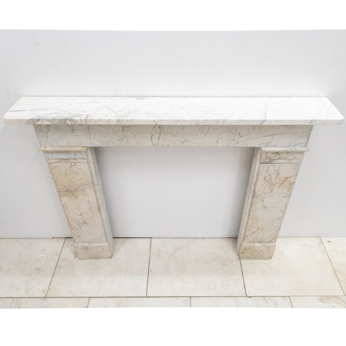 Antique Late Georgian Carrara Marble Fireplace Surround | The Architectural Forum