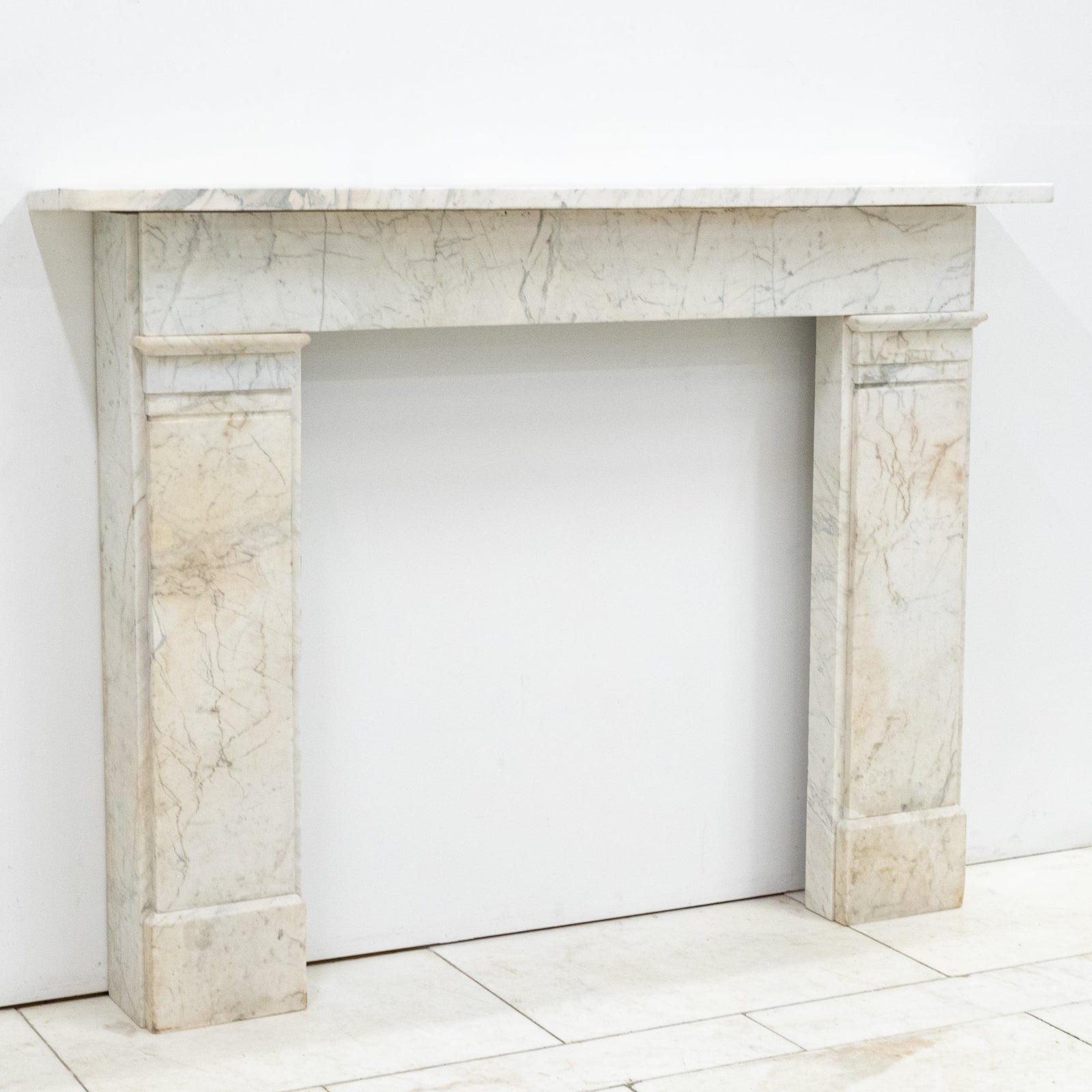 Antique Late Georgian Carrara Marble Fireplace Surround | The Architectural Forum