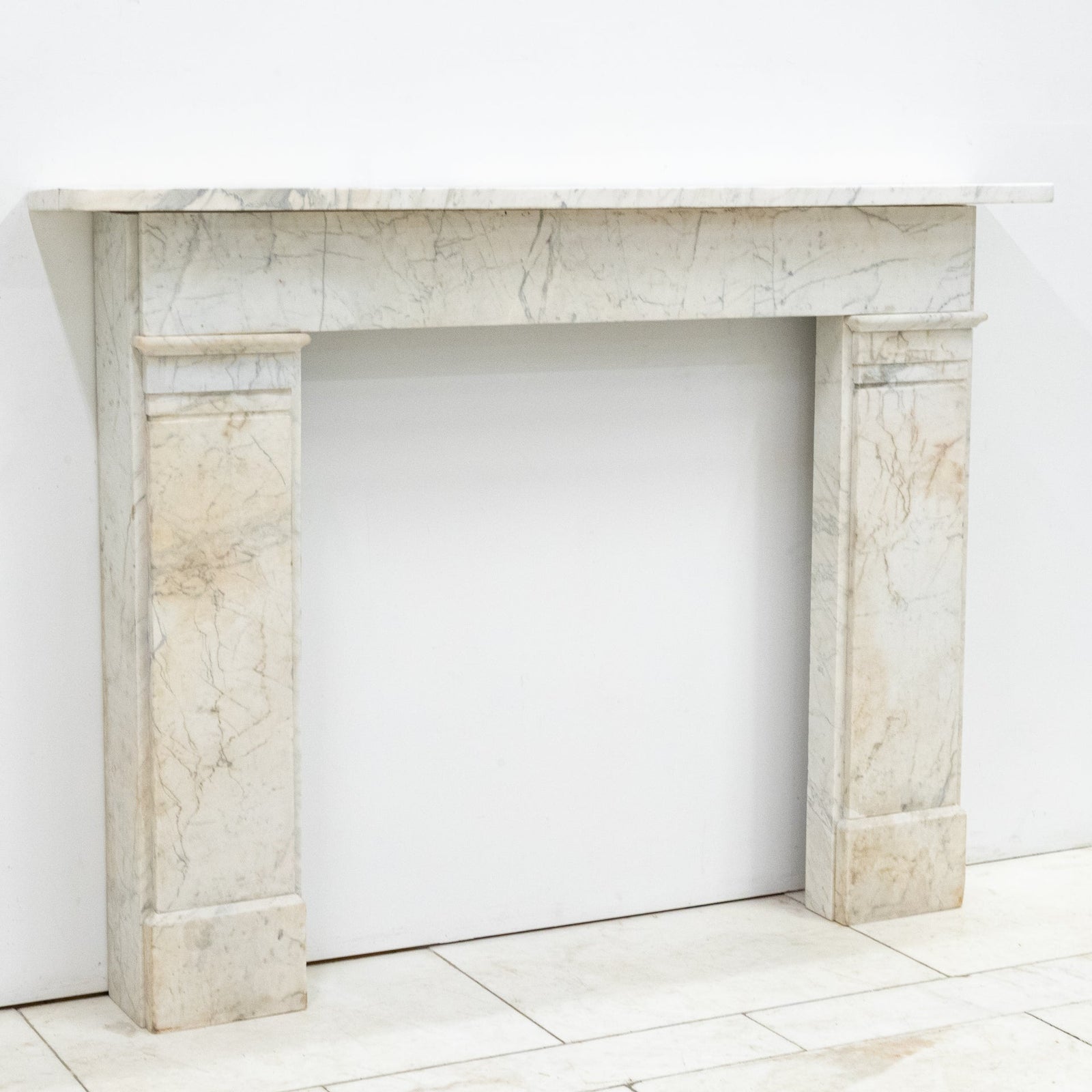 Antique Late Georgian Carrara Marble Fireplace Surround | The Architectural Forum