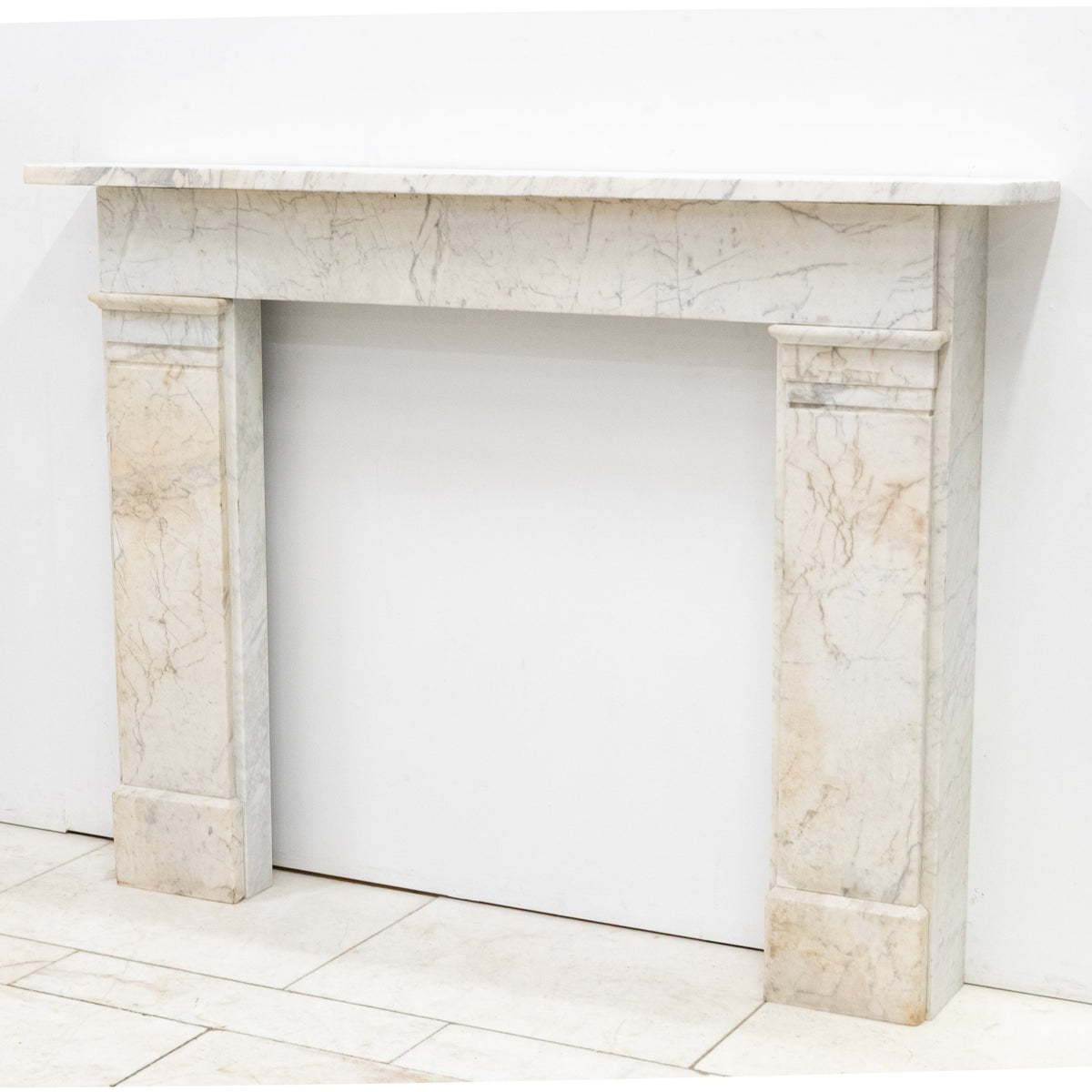 Antique Late Georgian Carrara Marble Fireplace Surround | The Architectural Forum