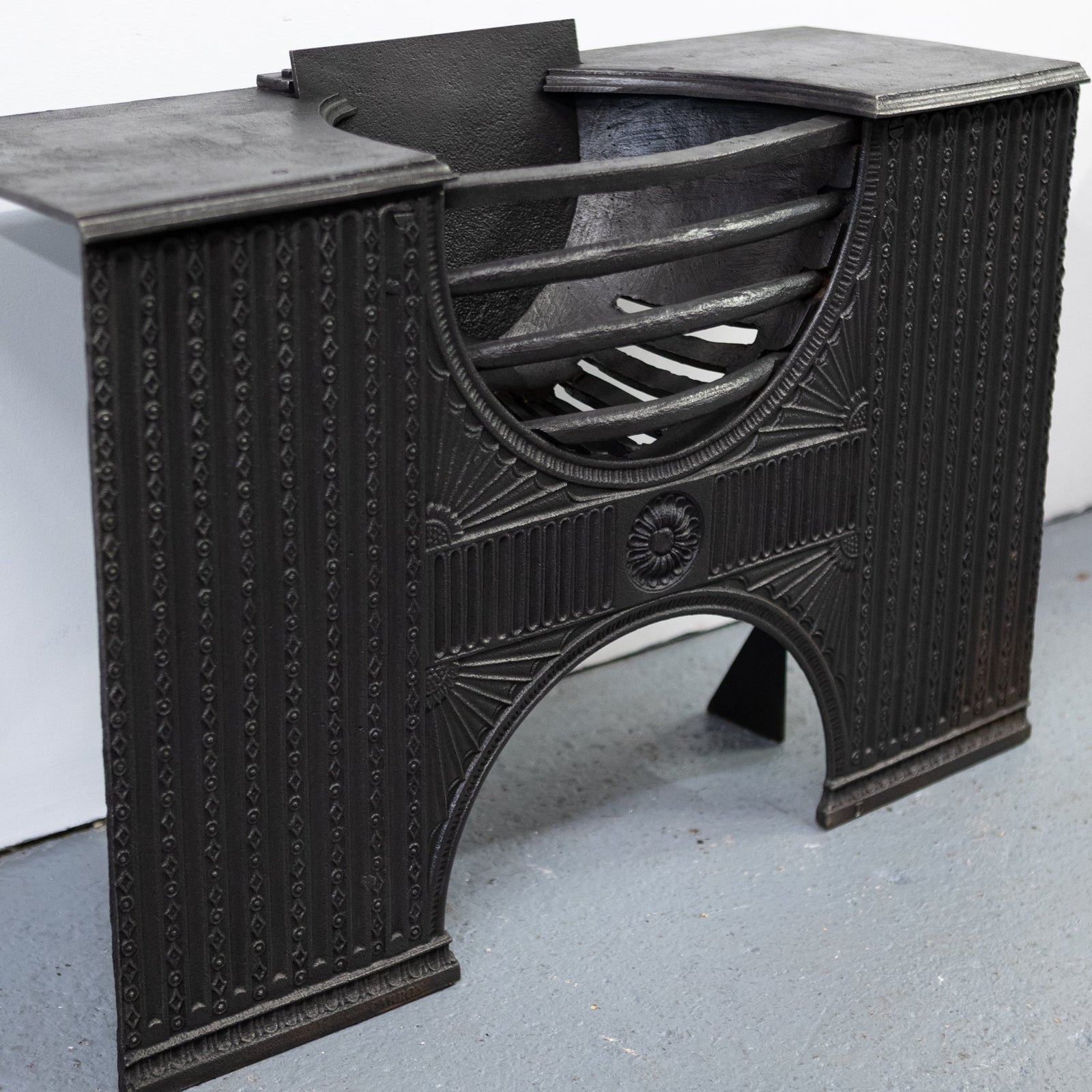 Antique Regency Cast Iron Hourglass Hob Grate | The Architectural Forum