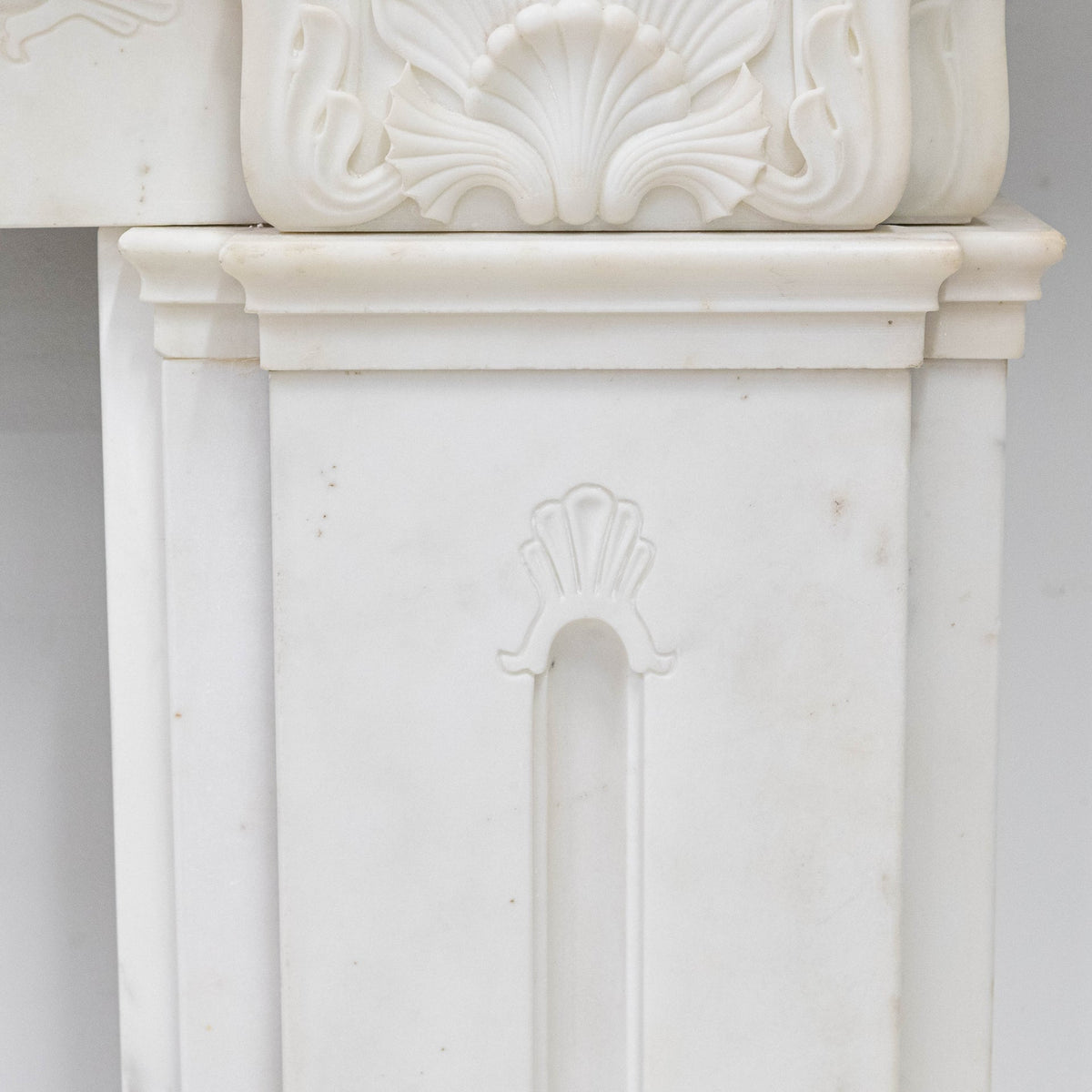 Antique Georgian Statuary Marble Surround with Acanthus | The Architectural Forum