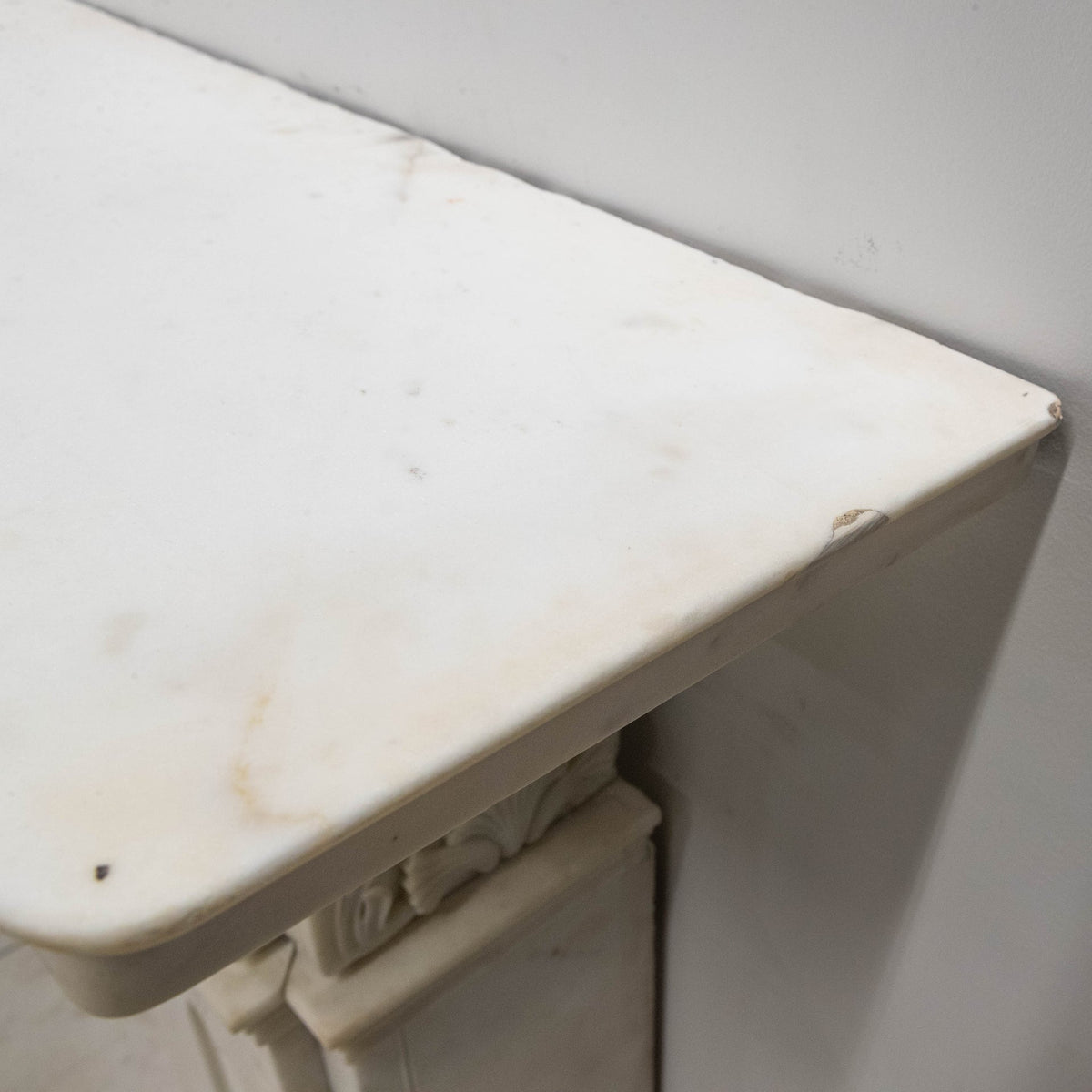 Antique Georgian Statuary Marble Surround with Acanthus | The Architectural Forum