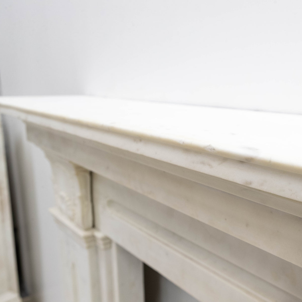 Antique Georgian Statuary Marble Surround with Acanthus | The Architectural Forum